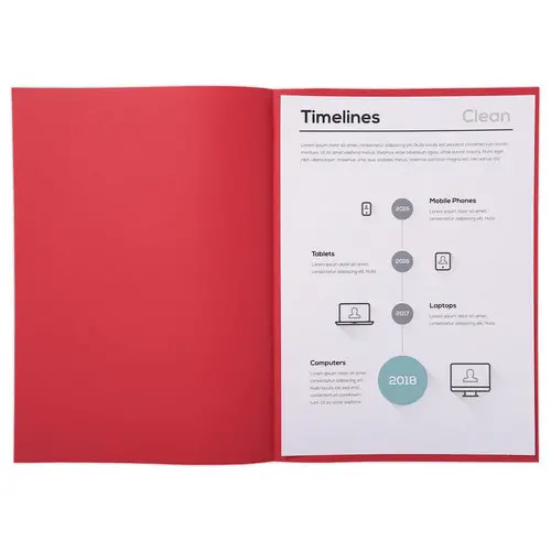 250 Pak van 250 inlegmappen - L 22x31cm- Pastel - 60 g rood - FIDUCIAL