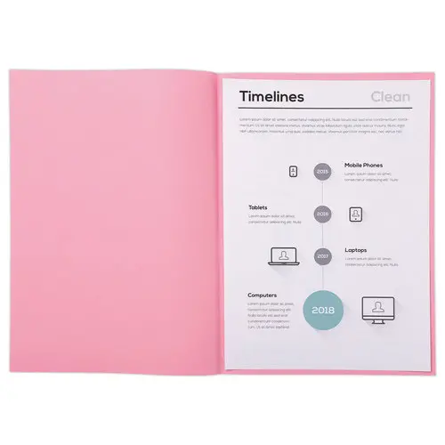 250 Pastelroze inlegmappen - 22 x 31 cm - FIDUCIAL OFFICE SOLUTIONS