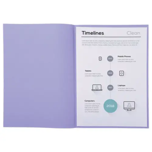 250 Inlegmappen - Pastelpaars - 22 x 31 cm - FIDUCIAL OFFICE SOLUTIONS