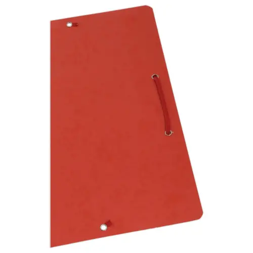 Enkele map met elastieken van karton - Rood - FIDUCIAL 