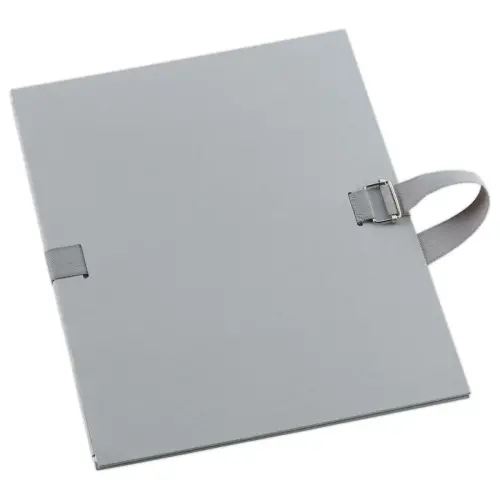 Map met riem en metalen gesp - Grijs - FIDUCIAL