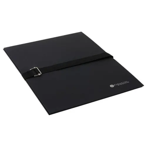 Map met riem en metalen gesp - Zwart - FIDUCIAL 