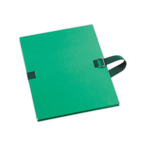 Map met riem en metalen gesp - Groen - FIDUCIAL