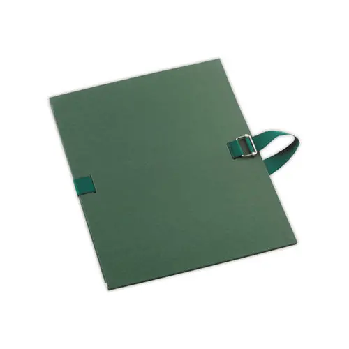 Map met riem en metalen gesp - Donkergroen - FIDUCIAL