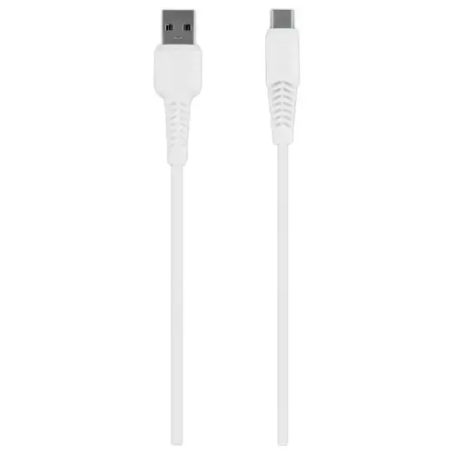 Versterkte USB-C-kabel - 2m - Wit - T'NB 