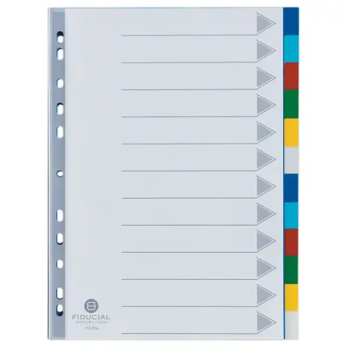 Set tussenbladen - 12 tabbladen - FIDUCIAL