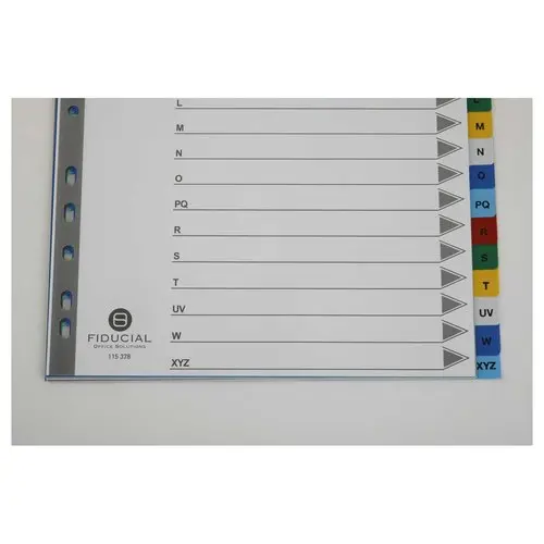 Set alfabetische tussenbladen formaat A4 maxi - FIDUCIAL
