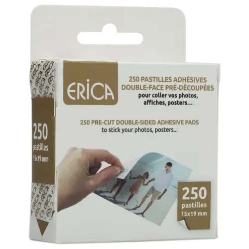 Vooraf gesneden zelfklevende pads - Dubbelzijdig - 15 x 19 mm