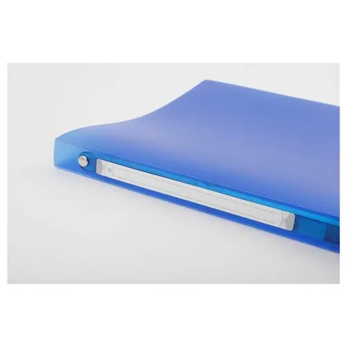 Doorschijnende gekleurde ordner 4 ringen, rug 2 cm - Blauw - FIDUCIAL