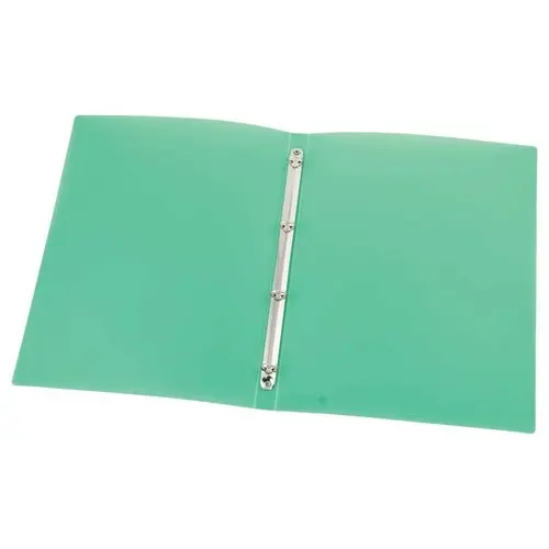 Doorschijnende gekleurde ordner 4 ringen, rug 2 cm - Groen - FIDUCIAL 