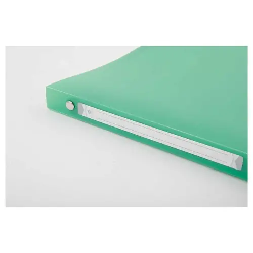 Doorschijnende gekleurde ordner 4 ringen, rug 2 cm - Groen - FIDUCIAL 