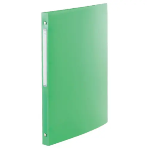 Doorschijnende gekleurde ordner 4 ringen, rug 2 cm - Groen - FIDUCIAL 