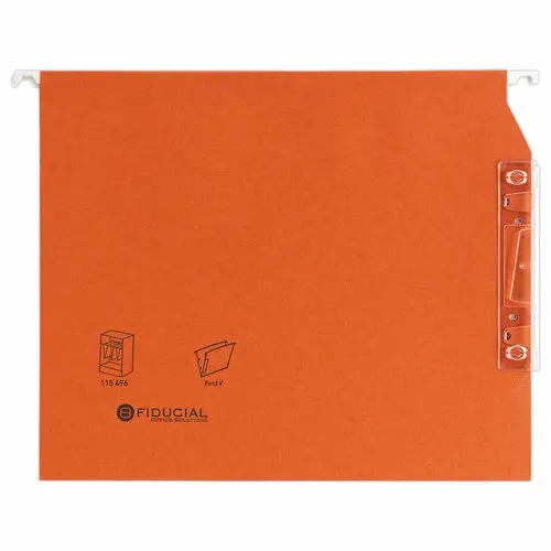 25 Hangmappen voor kasten FIDUCIAL Colors- V-bodem - Oranje