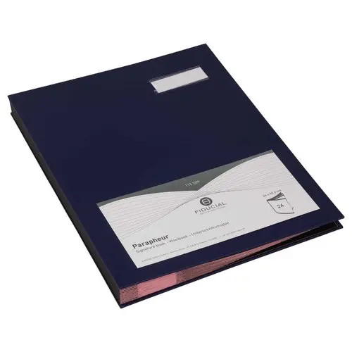 Handtekenmap FIDUCIAL - 24 vakken blauw