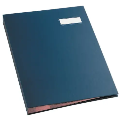 Handtekenmap FIDUCIAL - 24 vakken blauw