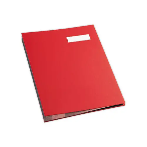 Handtekenmap FIDUCIAL - 24 vakken rood 