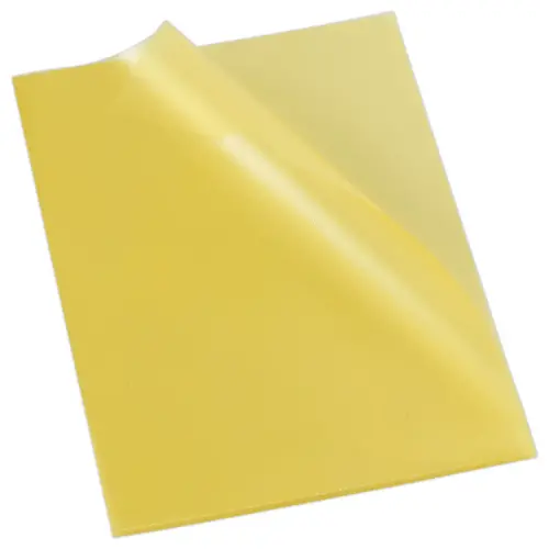 100 Polypropyleen hoekmappen 11/100e Geel - Fiducial
