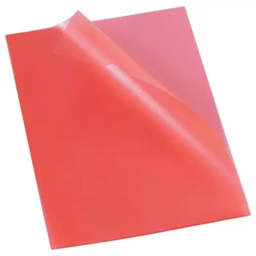 100 Polypropyleen hoekmappen 11/100e Rood - Fiducial