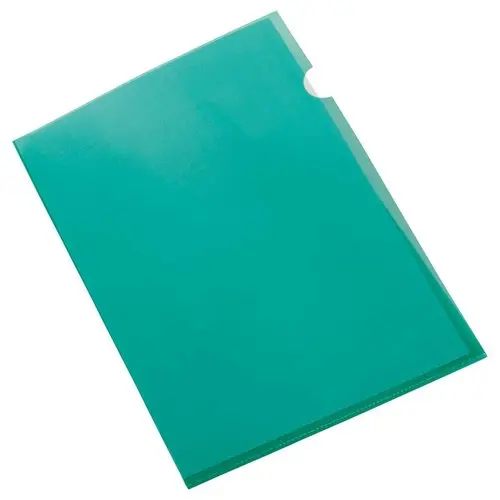100  Polypropyleen hoekmappen 11/100e Groen - Fiducial 