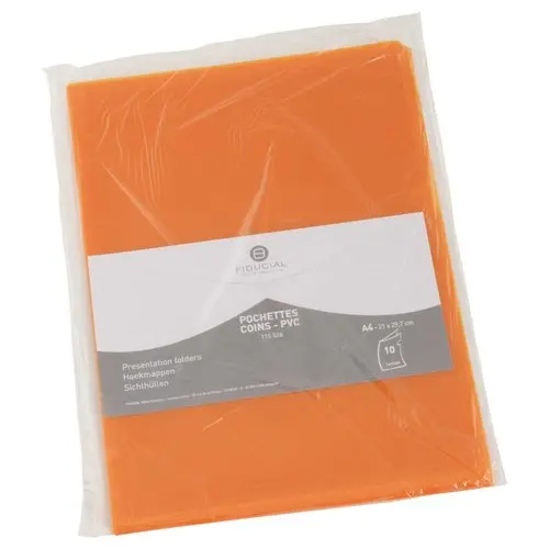 10  Hoekmappen FIDUCIAL in PVC 14/100 