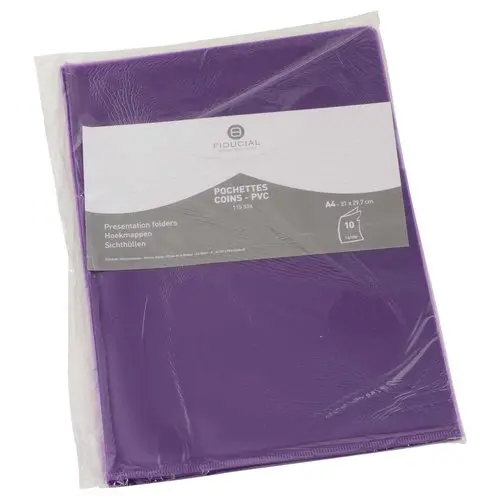 10 Hoekmappen FIDUCIAL in PVC 14/100