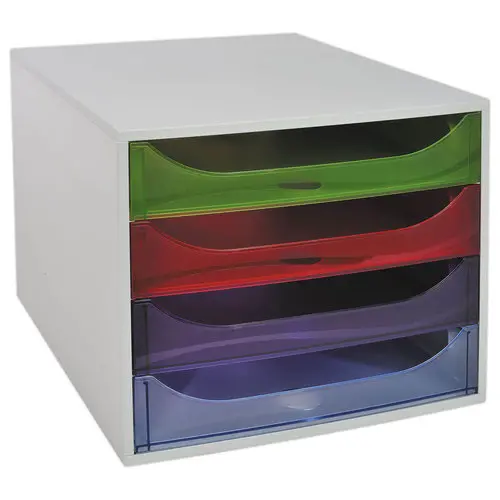 Archiefmodule met 4 laden - Assorti - FIDUCIAL