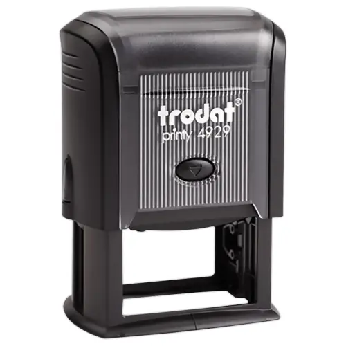 Personaliseerbare stempel 4929 - Blauw - 50x33 mm - max 6 lijnen - TRODAT 