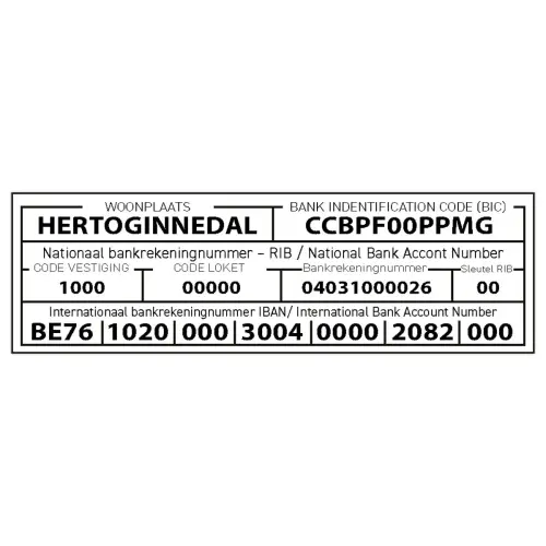 Blauwe stempel PRINTY 4925 zwarte inkt- 6 regels 