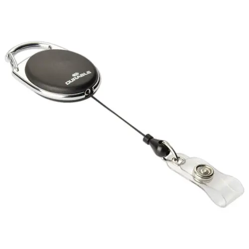 10 Oprolmechanisme met drukknop voor badge - DURABLE