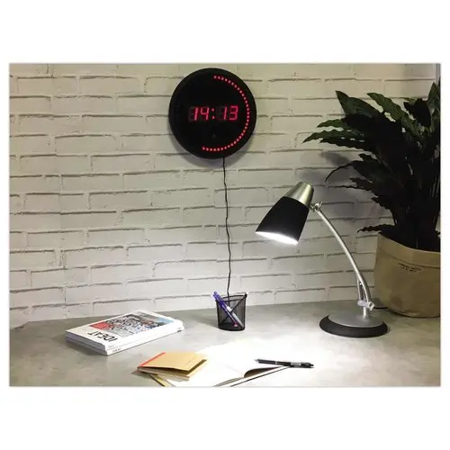 LED wandklok met secondenwijzer