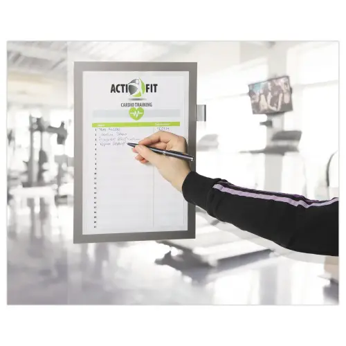 Zelfklevende frame pocket Duraframe Note - A4 - Zilver - DURABLE