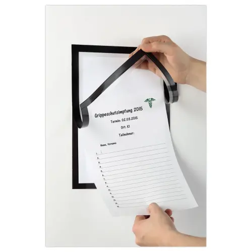 Zelfklevende kader met hoes Duraframe Note - A4 - Zwart - DURABLE