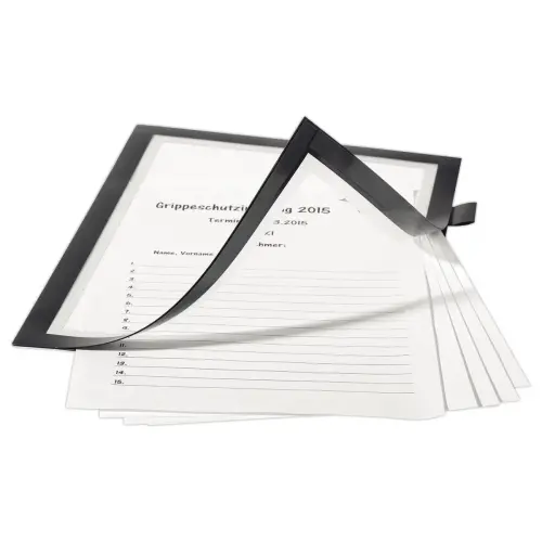 Zelfklevende kader met hoes Duraframe Note - A4 - Zwart - DURABLE