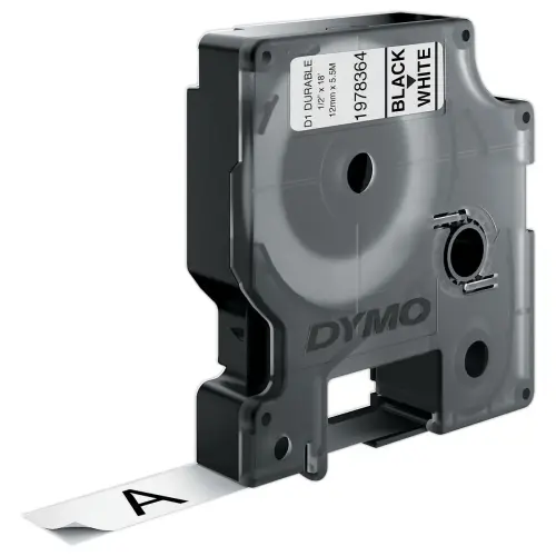 Lint voor etiketteermachine D1 "Durable" - 12 mm 5,5m - Dymo