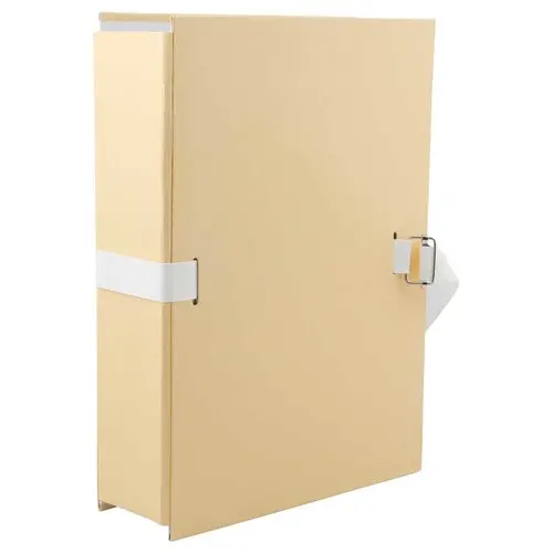 Uitrekbare map met flap en beige band - FIDUCIAL