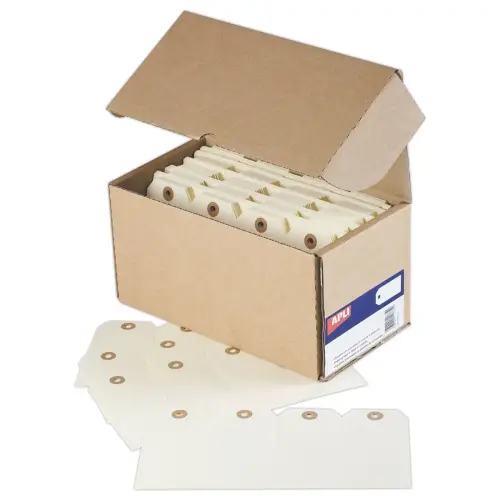 1000 Amerikaanse labels met oogje 120 x 57 mm