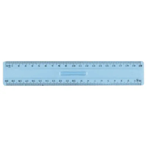 Dubbele Plastic Decimeter Blauw - WONDAY