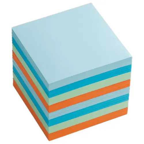 Navulling voor kubusblok - 720 losse memoblaadjes - Diverse kleuren - ACCESS