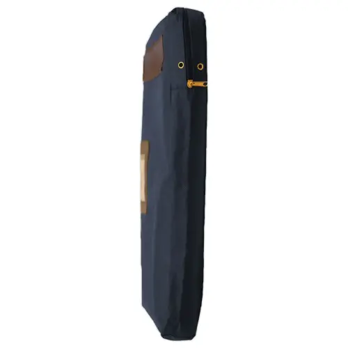 Blauwe polyester documententas met uitvouwbare bodem L 40xB 5xH 50 cm