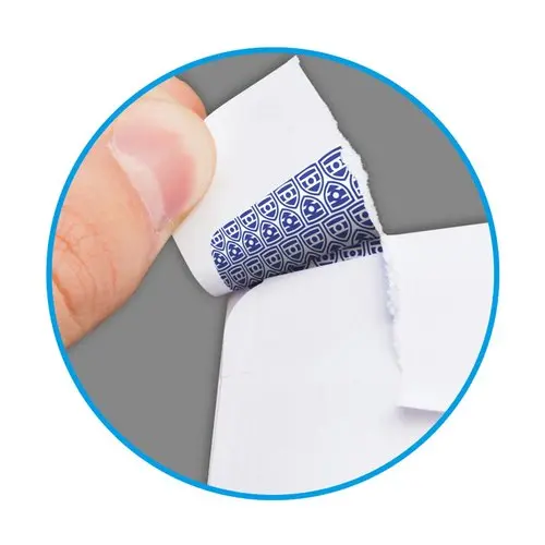 100 Witte Secure enveloppen - 112x225 mm - 90g - GPV