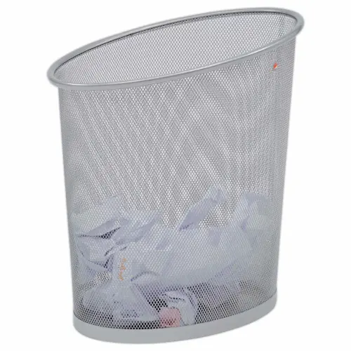 Papiermand metaalgaas 18L - grijs - ALBA 