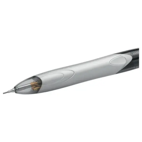 BIC 3 kleuren + vulpotlood HB 0,7 mm.