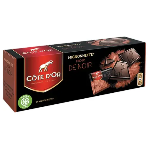 doosje Mignonnettes "Noir de Noir" Côte d'Or 240gr