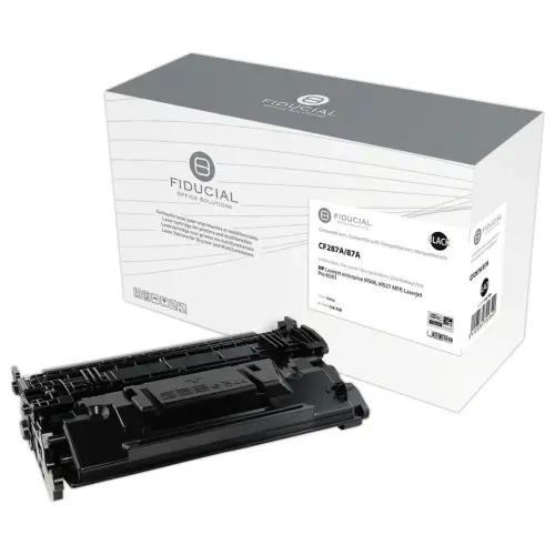 Lasercartridge FIDUCIAL equiv. HP CF287A 87A Zwart