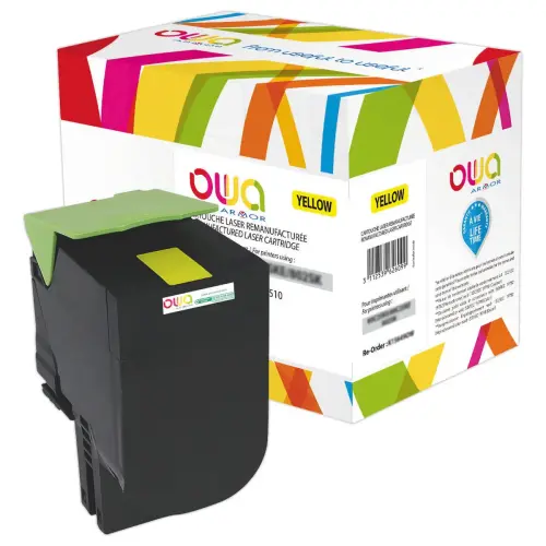 Lasercartridge ARMOR equiv. LEXMARK 802 Geel 80C2SY0
