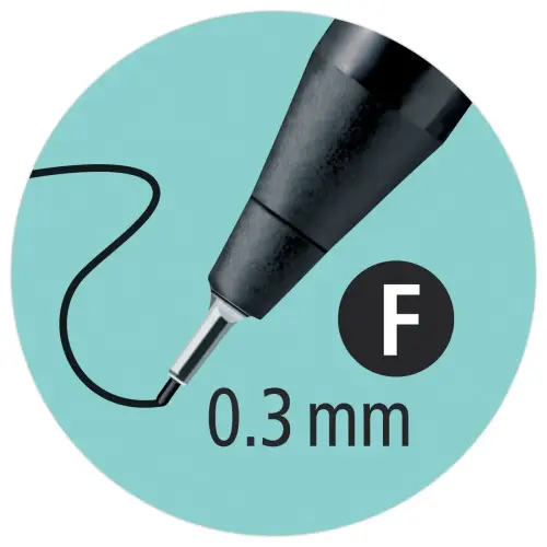 4  Set van 4 SENSOR F fineliners - Geassorteerde kleuren - STABILO 