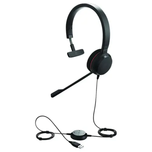 Bedrade telefoonhoorn JABRA - Evolve 20 MS USB-A - 1 oortelefoon