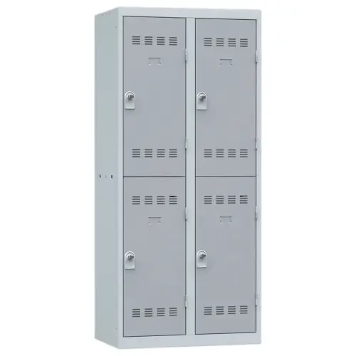 Garderobe met meerdere vakken - 2 kolommen van 2 vakken - Grijs - 180x80 cm - VINCO INDUSTRIES