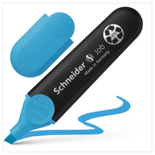 Blauwe Job Marker 1-5mm - Navulbaar & Biologische Inkt - SCHNEIDER