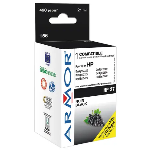 ARMOR catridge equiv. aan HP ZWart C8727AE